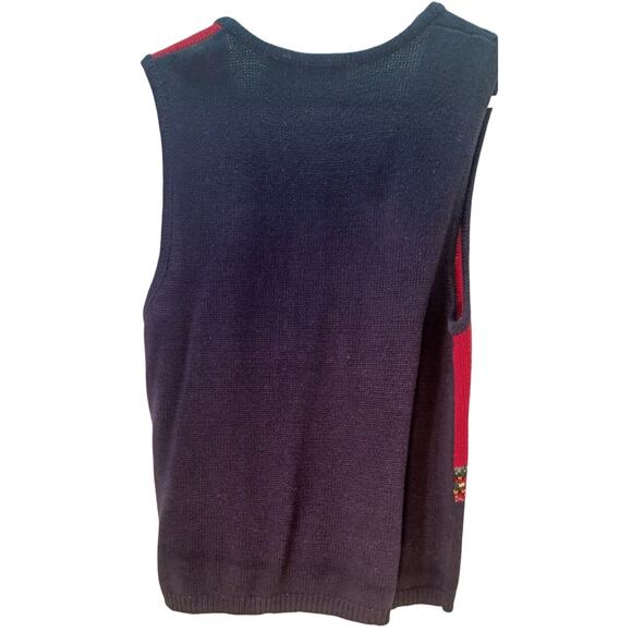 VTG Capacity Teddy Bear Christmas Sweater Vest Women's Size Medium Grannycore - Picture 4 of 6